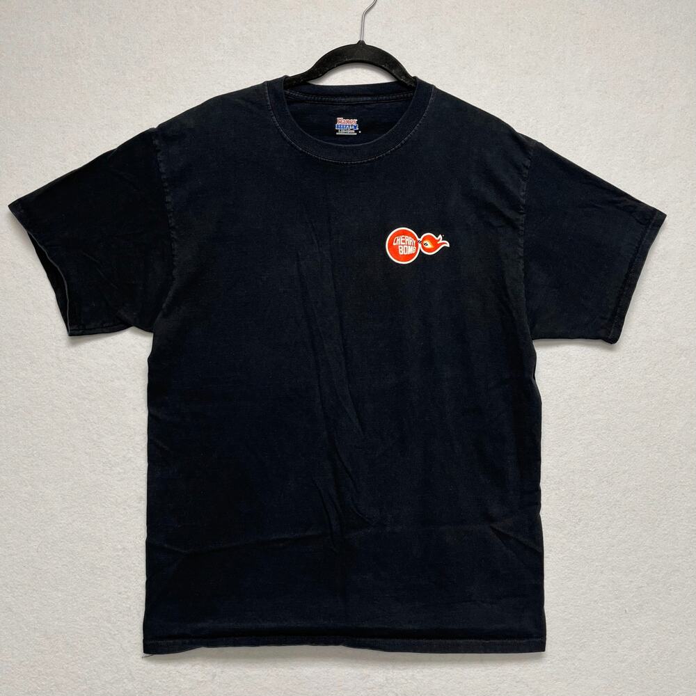Cherry Bomb T-Shirt Mens Large Black Hot Rod Muscle Car Classic Hanes Beefy